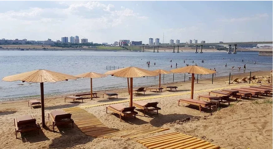 Открытие пляжного сезона в Волгограде. 